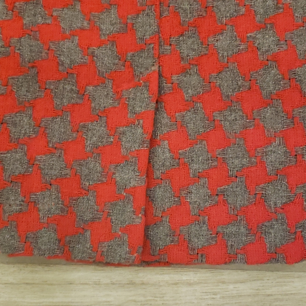 Knitted Red & Grey Dress - Picture 12 of 13